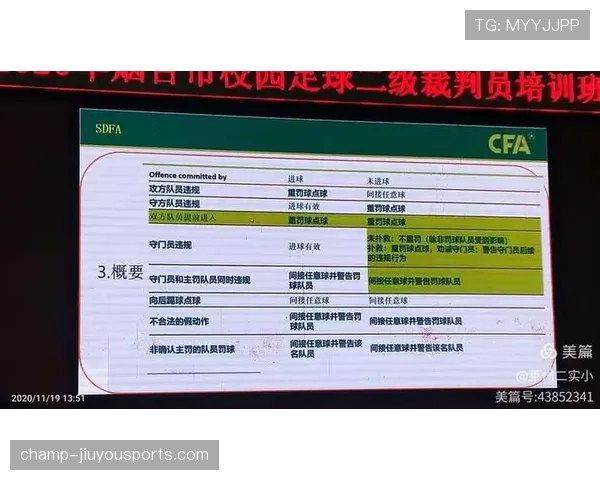 足球裁判职责详解:比赛中规则执行与判罚标准指南 足球裁判职责详解:比赛中规则执行与判罚标准指南